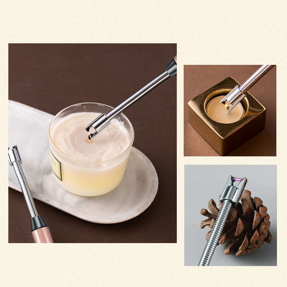 Flameless Bendy Rechargeable Windproof USB Electric ARC Lighter Candle BBQ - Eastlakes Electronics