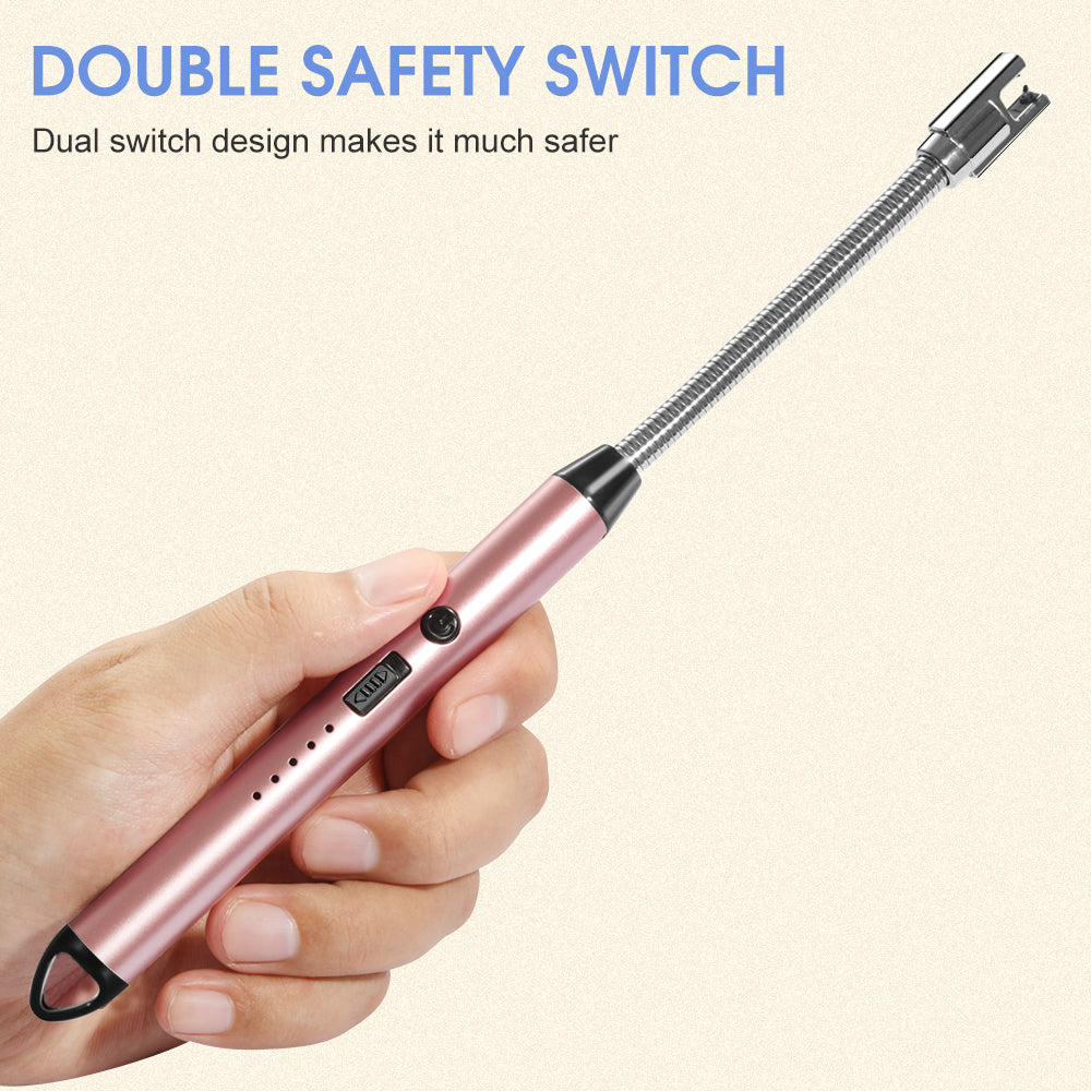 Flameless Bendy Rechargeable Windproof USB Electric ARC Lighter Candle BBQ - Eastlakes Electronics