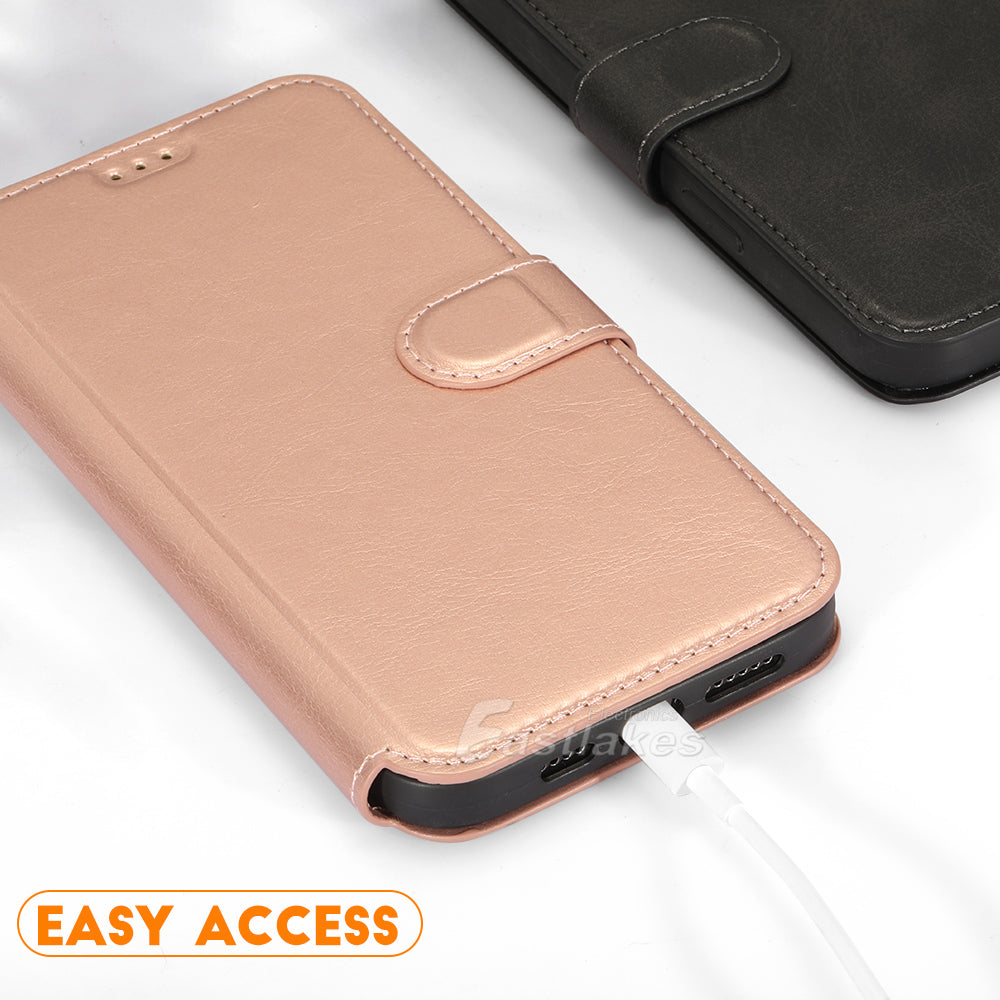 Leather Flip Wallet Case Case For Apple iPhone13 12 Mini Pro Max - Eastlakes Electronics