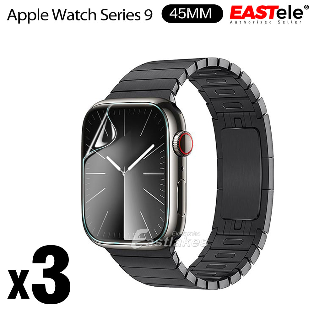 [3 Pack] EASTele Apple Watch Hydrogel Screen Protector Film Full Coverage