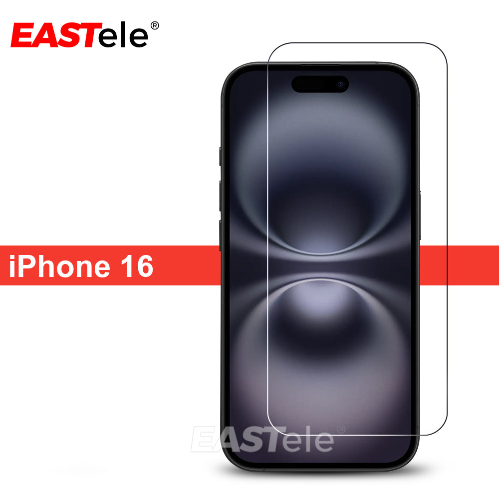 [2 Pack] EASTele Tempered Glass Screen Protector For Apple iPhone Series