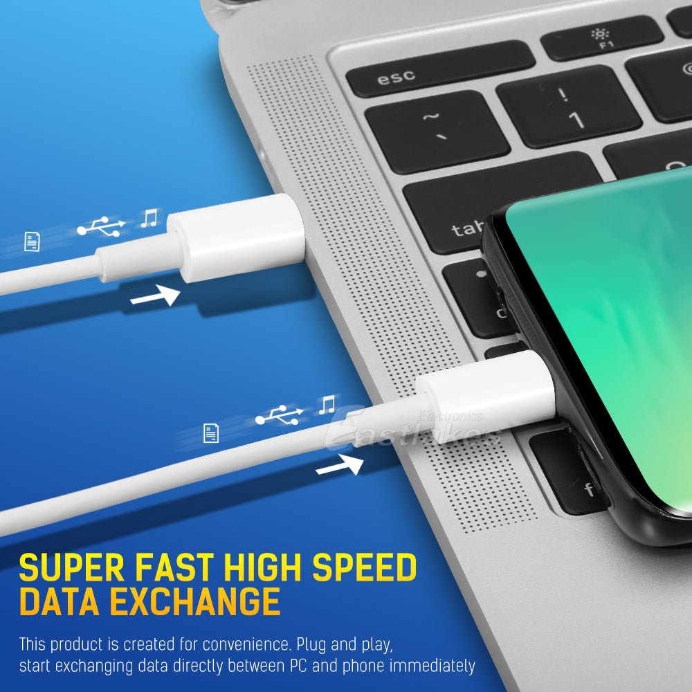 1M USB C to USB C Fast Charging Data Cable - Eastlakes Electronics
