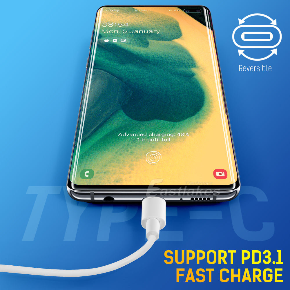 1M USB C to USB C Fast Charging Data Cable - Eastlakes Electronics