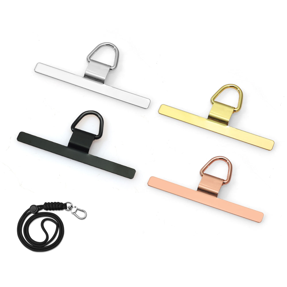 Metal Patch Mobile Phone Lanyard With Free Adjustable Hanging Neck Wrist Strap - Eastlakes Electronics