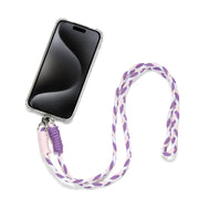 Braided Mobile Phone Lanyard Adjustable Neck Wrist Strap with Card Patch - Eastlakes Electronics
