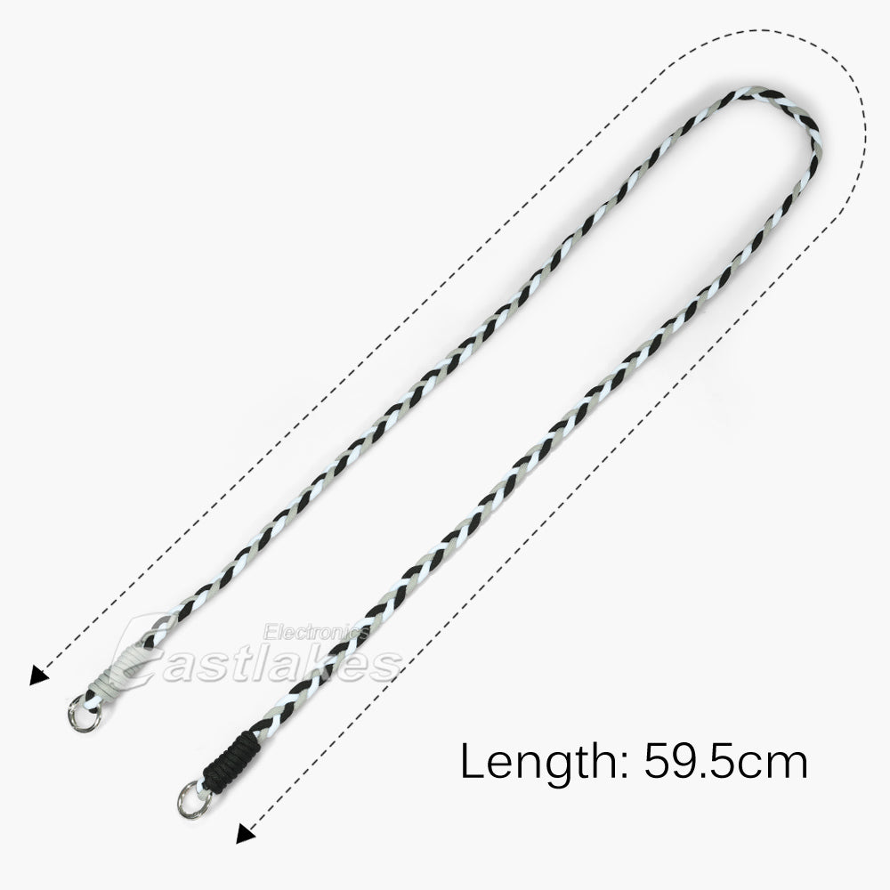 Braided Mobile Phone Lanyard Adjustable Neck Wrist Strap with Card Patch - Eastlakes Electronics