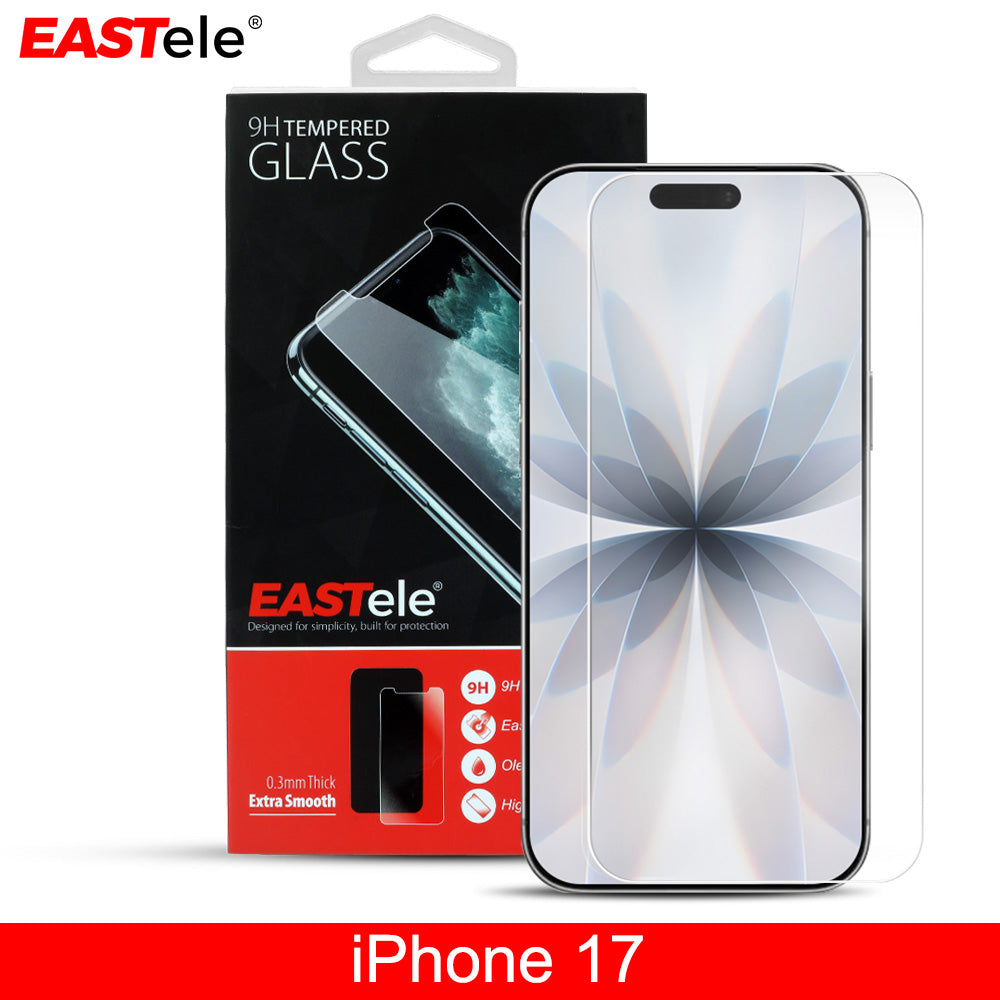 [2 Pack] EASTele Apple iPhone Tempered Glass Screen Protector Premium Label