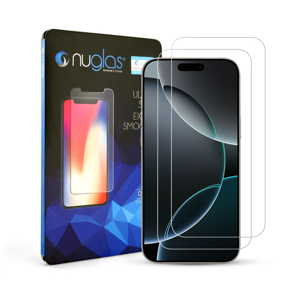 [2 Pack] NUGLAS Apple iPhone Tempered Glass Screen Protector