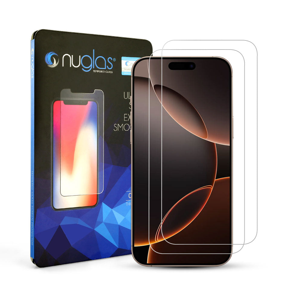 [2 Pack] NUGLAS Apple iPhone Tempered Glass Screen Protector