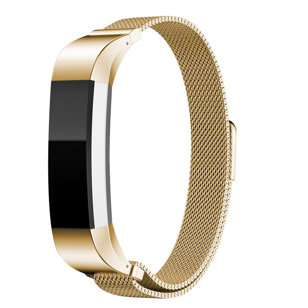 Fitbit Alta and Alta HR Milanese Loop Magnetic Watch Band Gold - Eastlakes Electronics