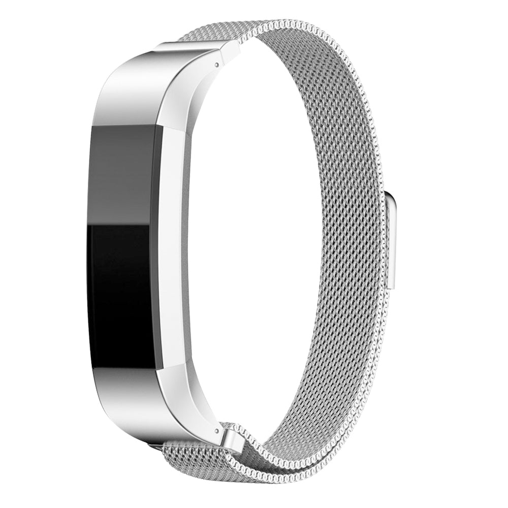 Fitbit Alta and Alta HR Milanese Loop Magnetic Watch Band Silver - Eastlakes Electronics