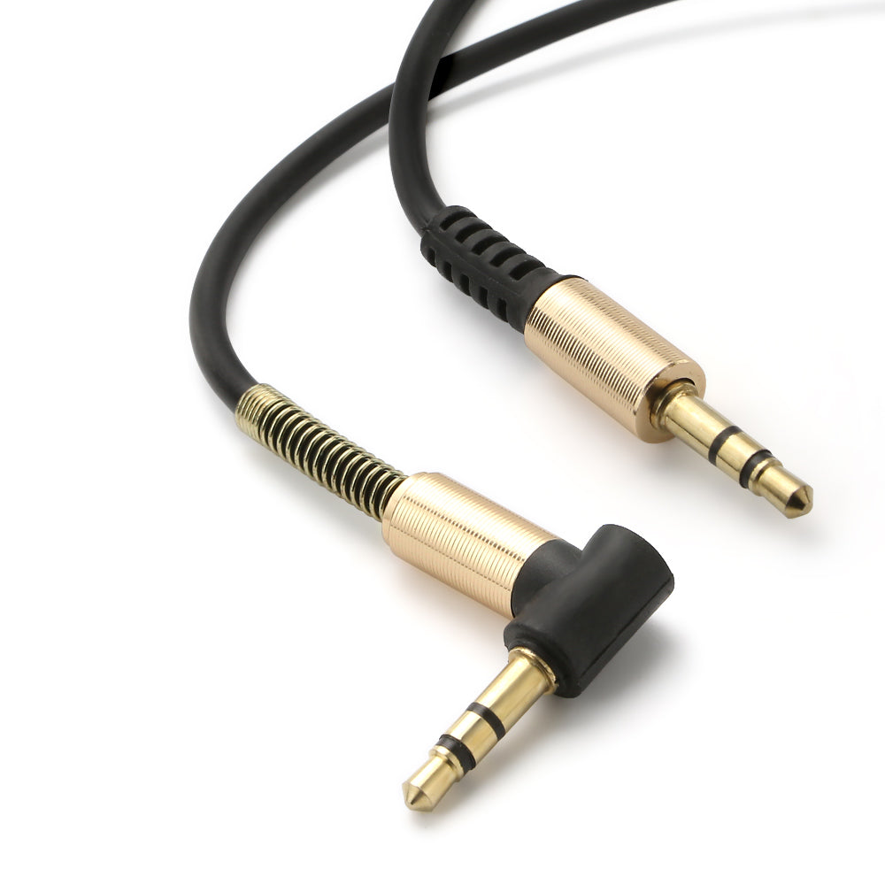 90 Degree 3.5mm AUX Male to Male Stereo Audio Cable - Eastlakes Electronics