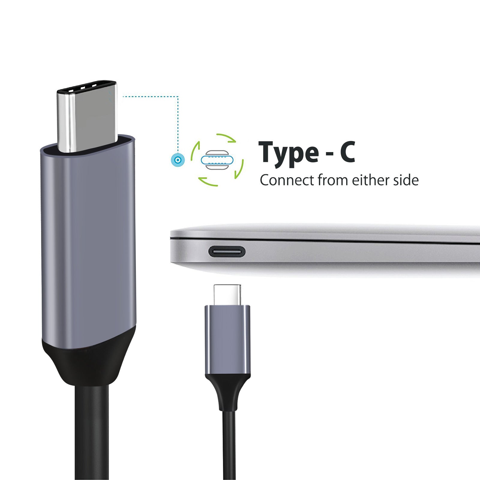 USB A Female to USB-C Male OTG Adapter Cable