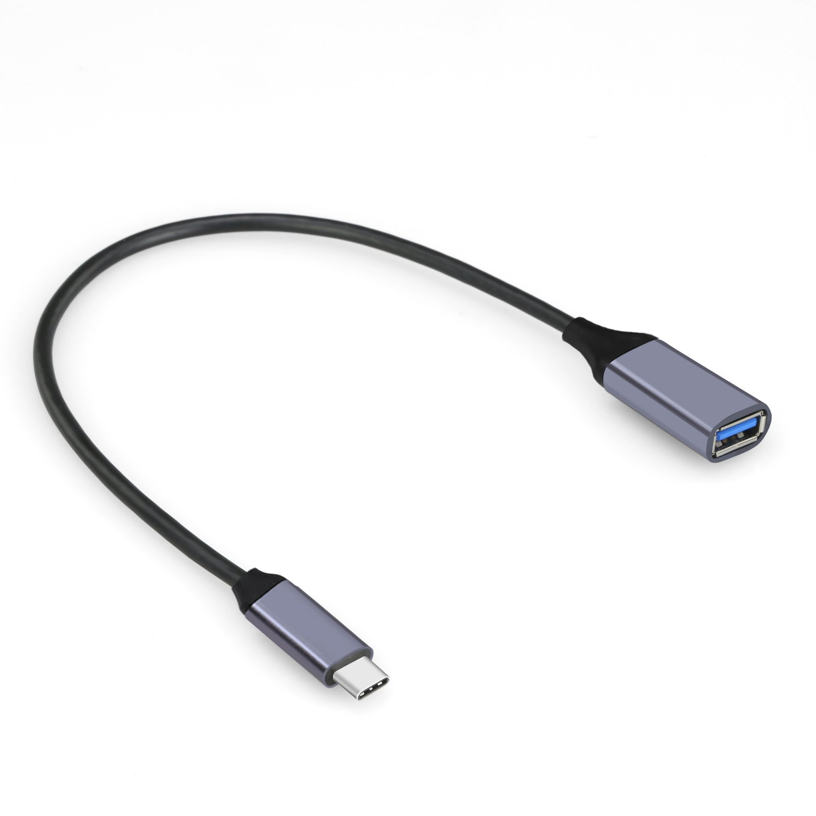 USB A Female to USB-C Male OTG Adapter Cable