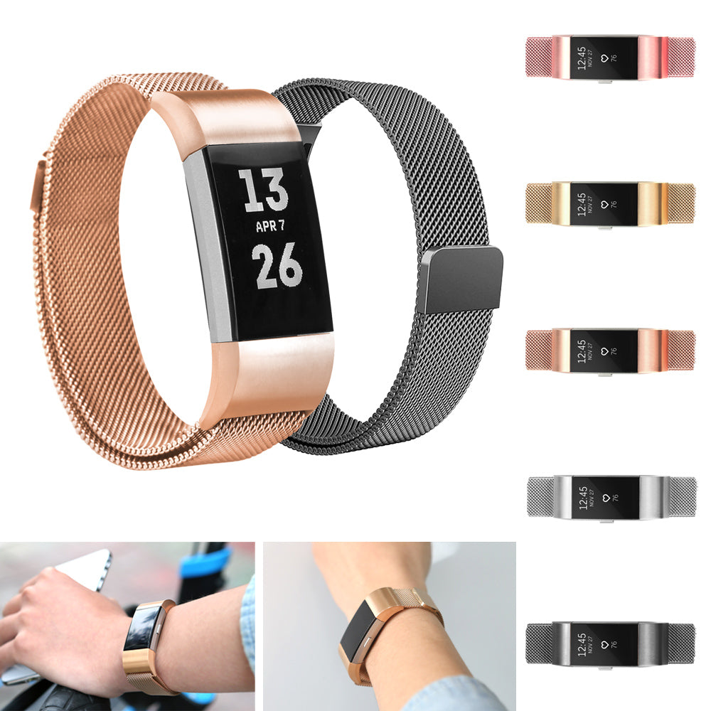 Fitbit Charge 2 Milanese Loop Magnetic Watch Band - Eastlakes Electronics