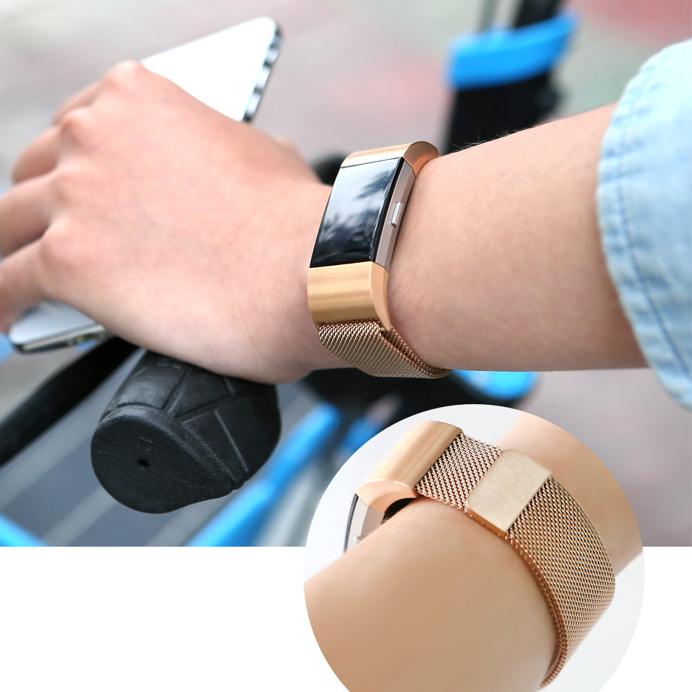 Fitbit Charge 2 Milanese Loop Magnetic Watch Band - Eastlakes Electronics