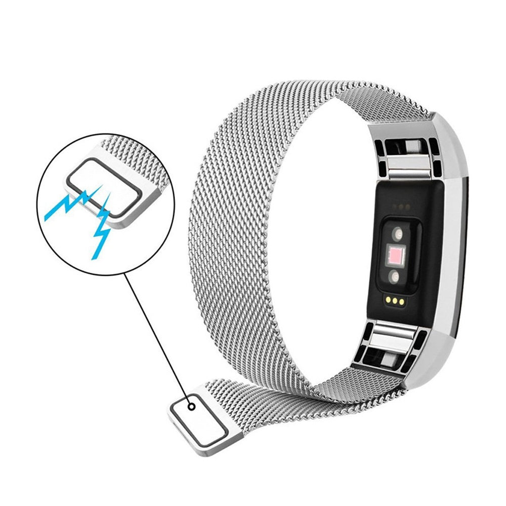 Fitbit Charge 2 Milanese Loop Magnetic Watch Band - Eastlakes Electronics