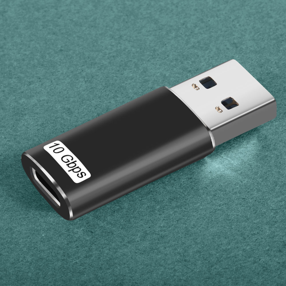 USB-A to USB-C Female Adapter for Converting and Data Sync