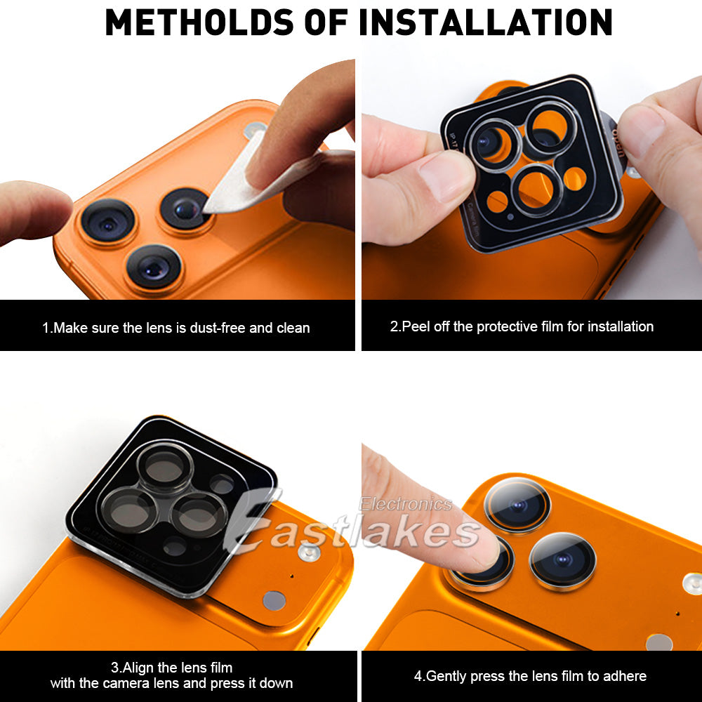 Apple iPhone Crystal Camera Lens Set Tempered Glass Protector