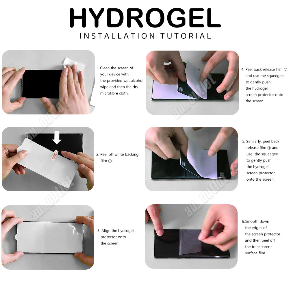 Google Pixel 9 Pro Fold Front and Back Hydrogel Screen Protector Film