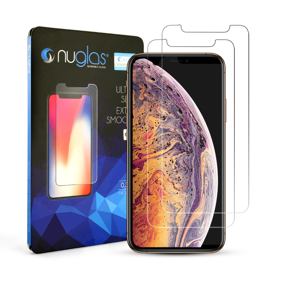 [2 Pack] NUGLAS Tempered Glass Screen Protector For Apple iPhone - Eastlakes Electronics Sydney Australia