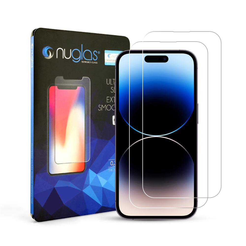 [2 Pack] NUGLAS Tempered Glass Screen Protector For Apple iPhone - Eastlakes Electronics Sydney Australia