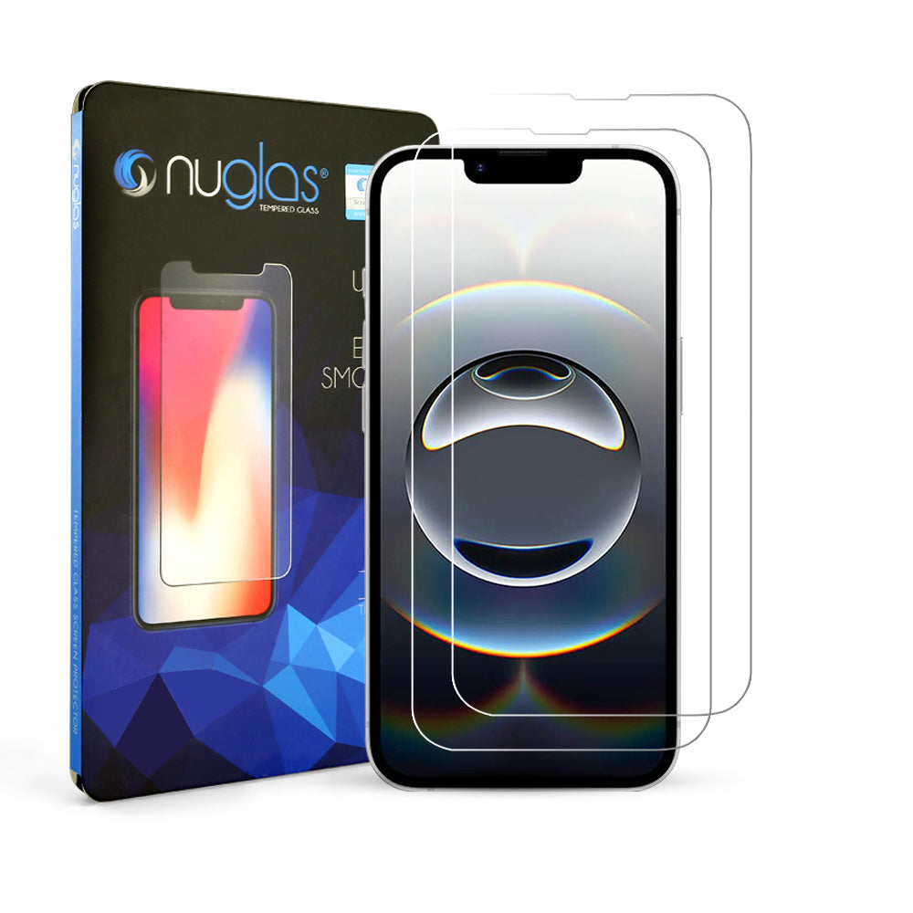 [2 Pack] NUGLAS Apple iPhone Tempered Glass Screen Protector