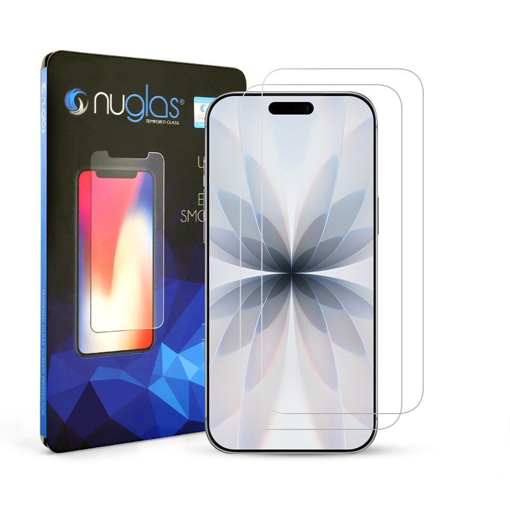 [2 Pack] NUGLAS Apple iPhone Tempered Glass Screen Protector