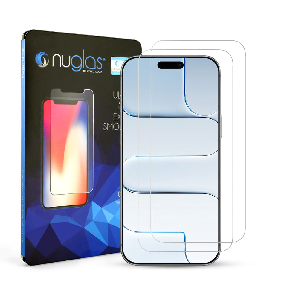 [2 Pack] NUGLAS Apple iPhone Tempered Glass Screen Protector