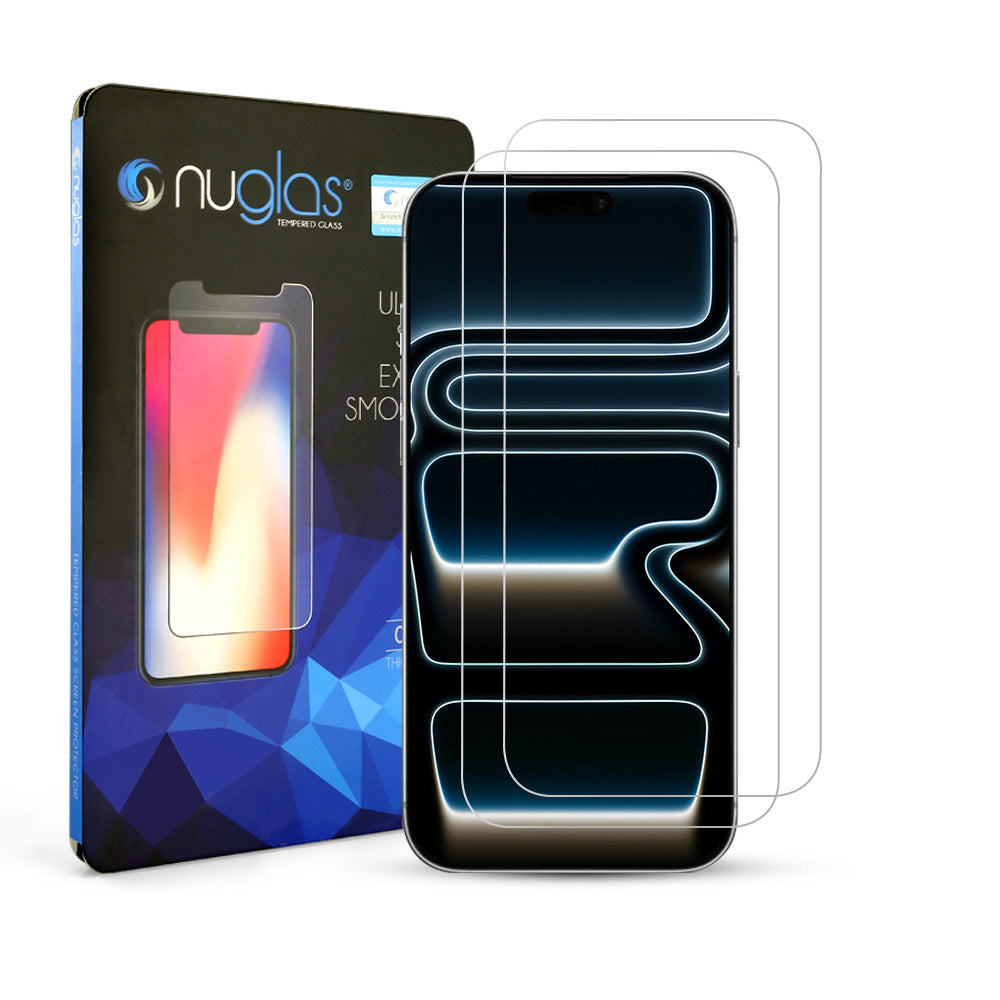 [2 Pack] NUGLAS Apple iPhone Tempered Glass Screen Protector
