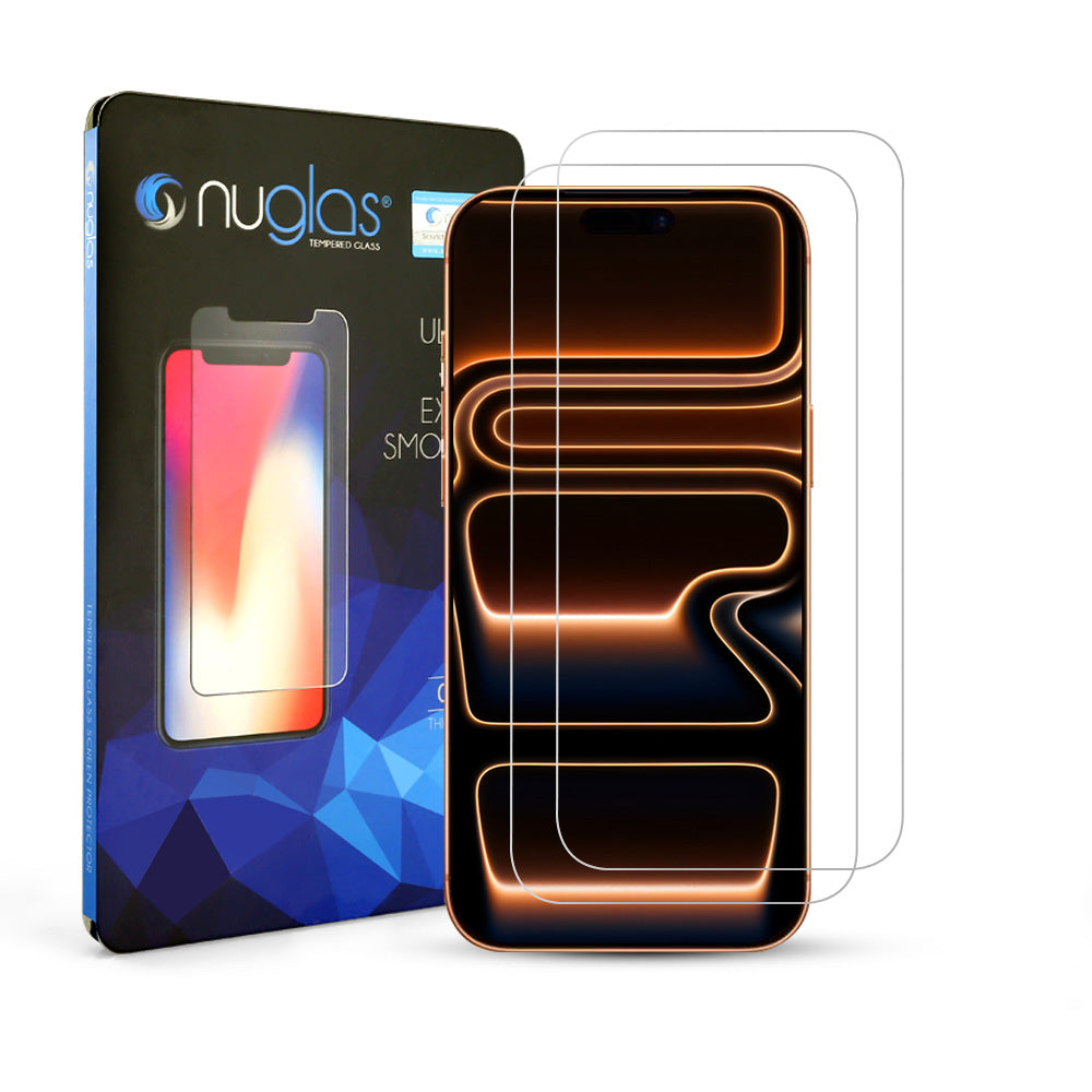 [2 Pack] NUGLAS Apple iPhone Tempered Glass Screen Protector