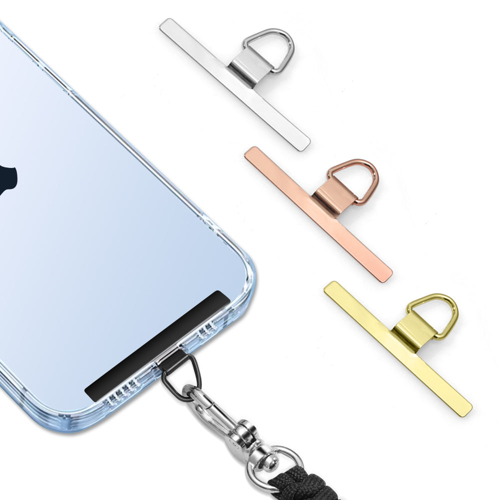 Metal Patch Mobile Phone Lanyard With Free Adjustable Hanging Neck Wrist Strap - Eastlakes Electronics