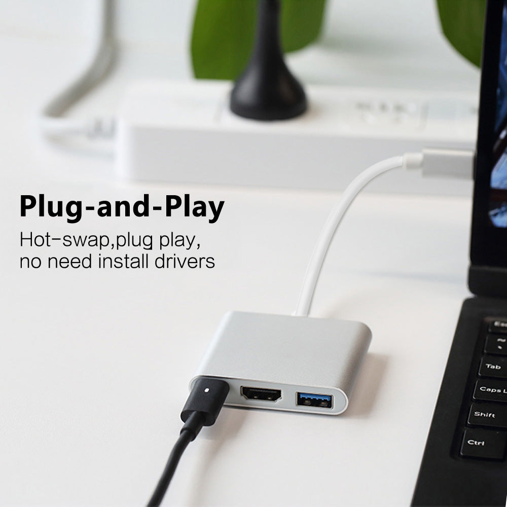 USB-C Extension Hub To HDMI USB-C USB 3.0