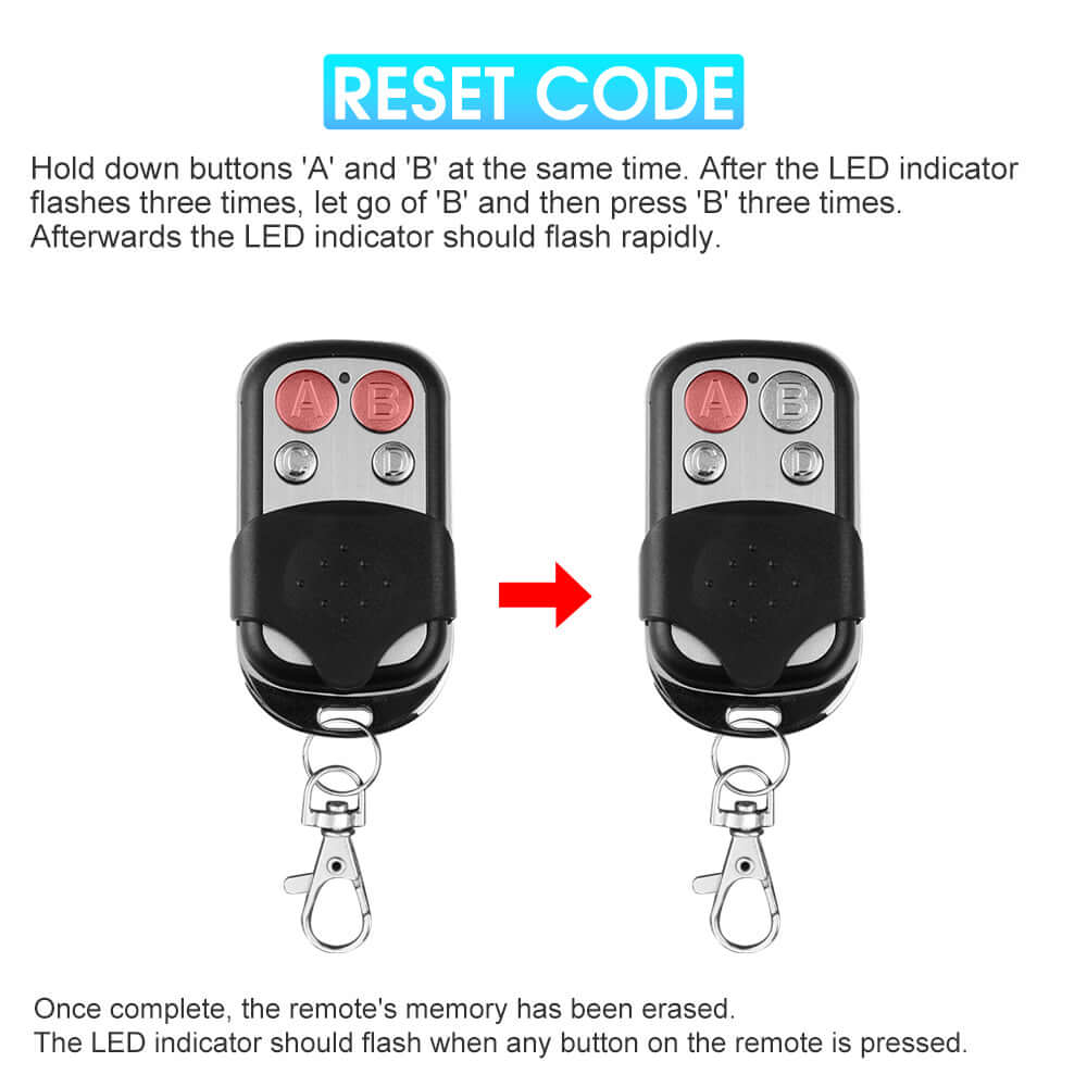 Universal Replacement Garage Door Remote Control