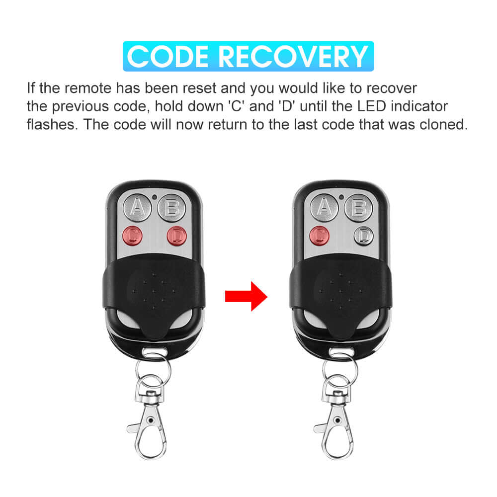 Universal Replacement Garage Door Remote Control