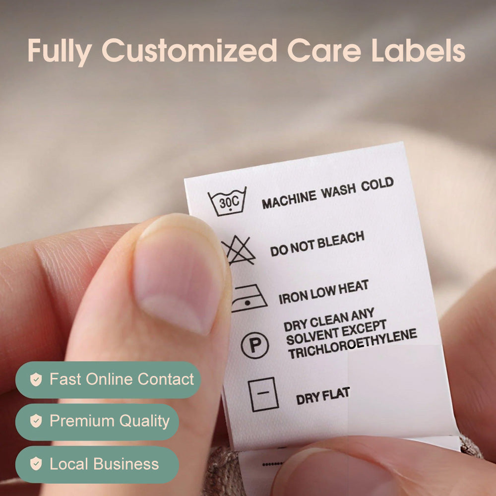 Personalized Customized Cloth Pants Care Labels Instruction Labels Tags