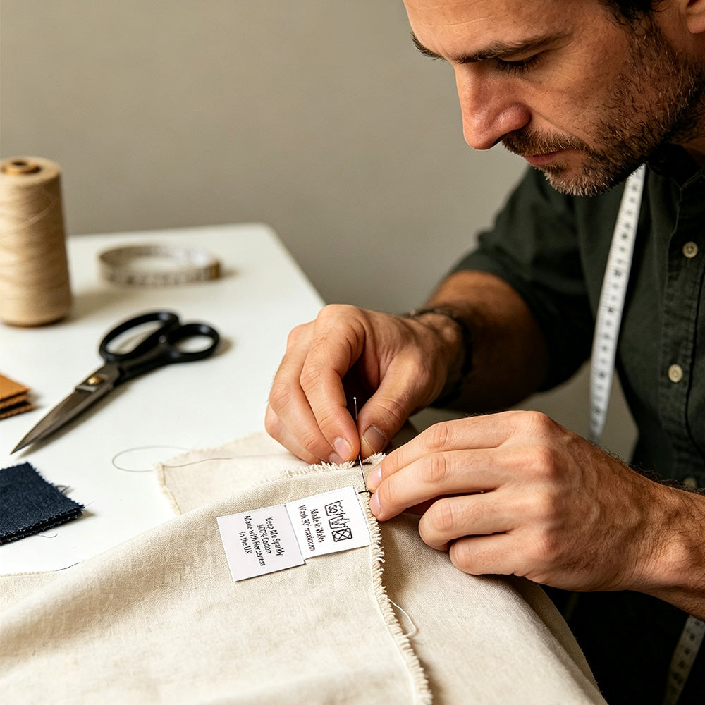 Personalized Customized Cloth Pants Care Labels Instruction Labels Tags