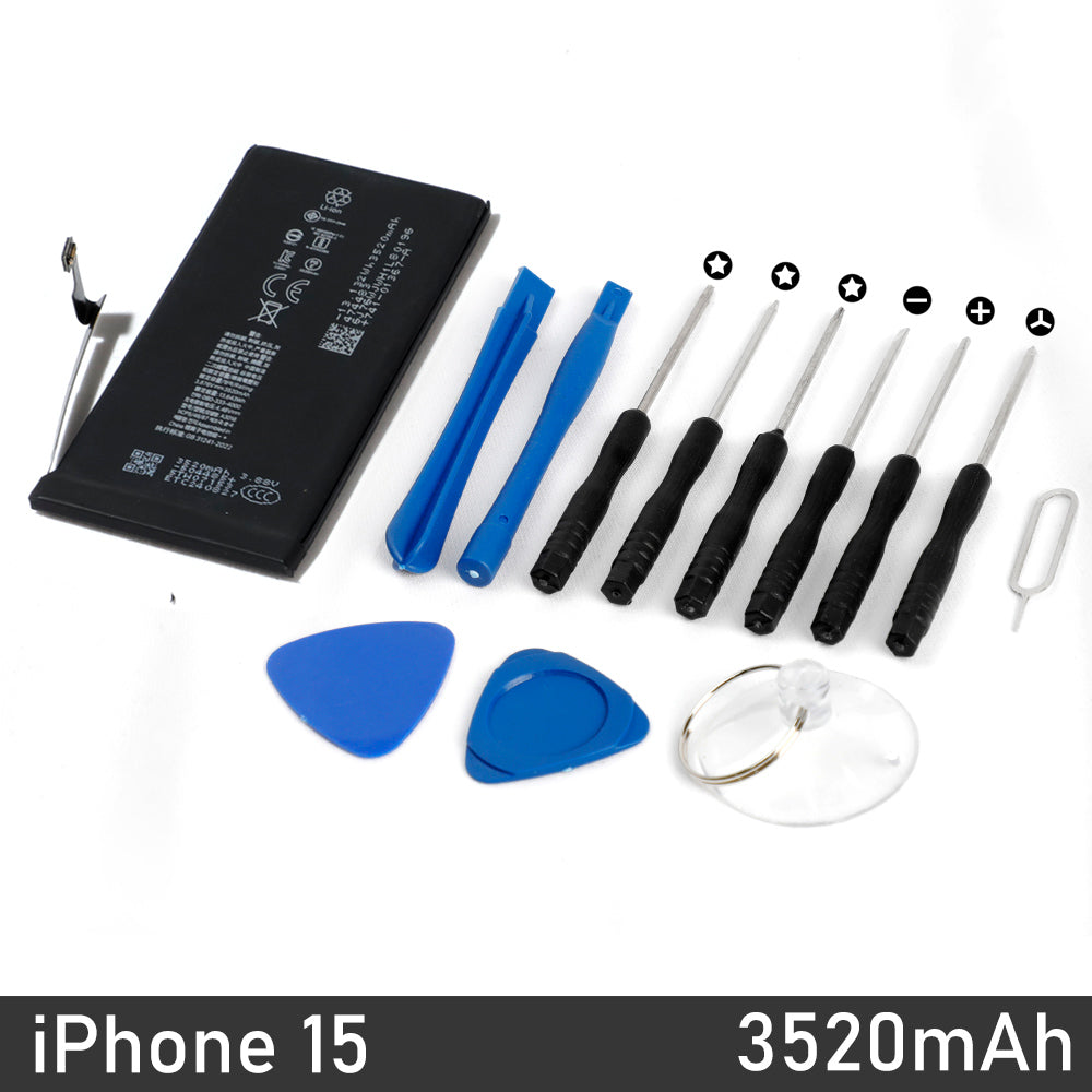 Apple iPhone Repair/ Replacement Battery with Tools Kit for iPhone 15 14 13 12 11 XS Max Pro Max Plus