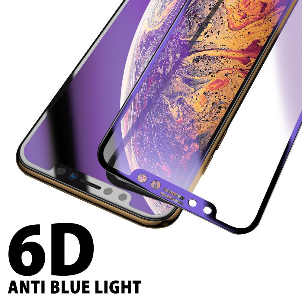 [2 Pack] 6D Apple iPhone 11 Pro XS Max XR SE 8 7 Plus Tempered Glass Screen Protector