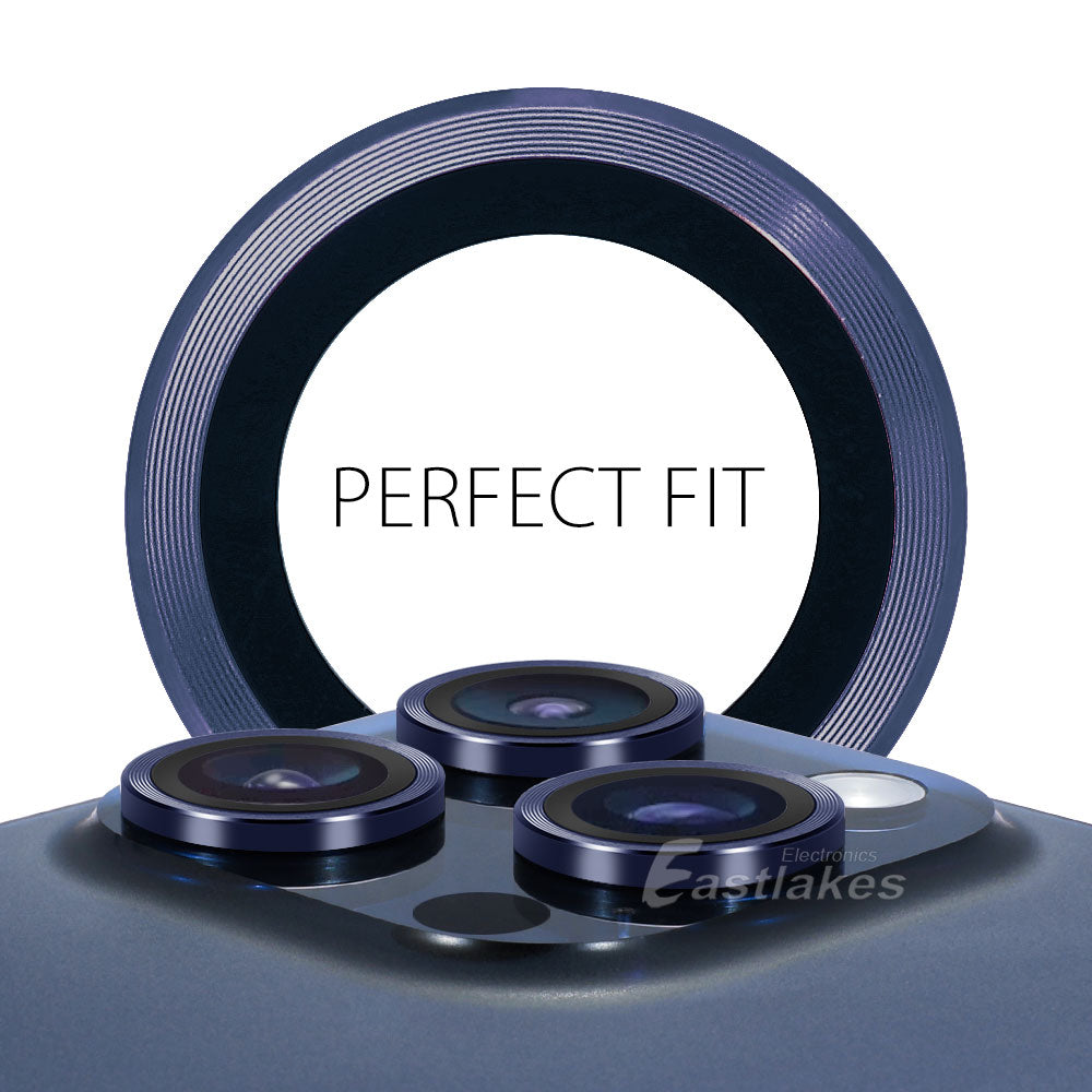 Apple iPhone 15 Series Metal Camera Lens Set Tempered Glass Protector - Eastlakes Electronics