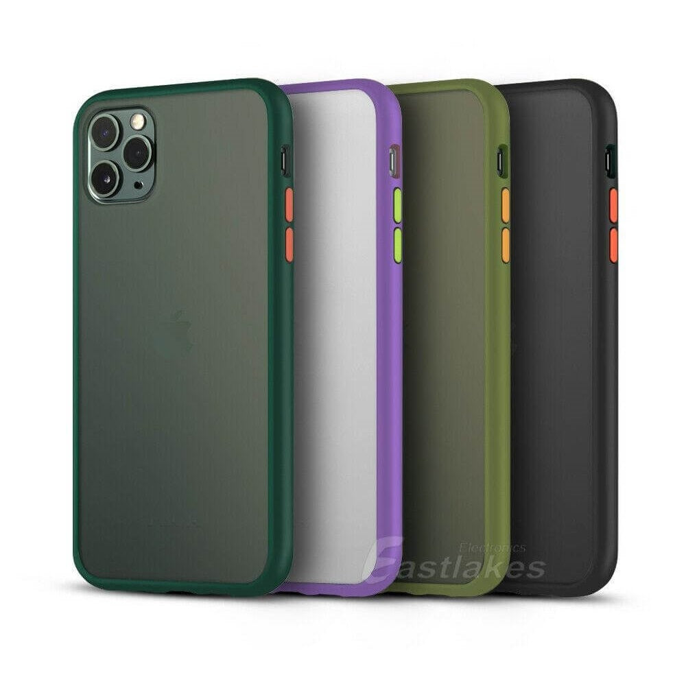 Matte Silicone Gel Bumper Case For Apple iPhone 13 12 mini 11 Pro Max XS XR - Eastlakes Electronics