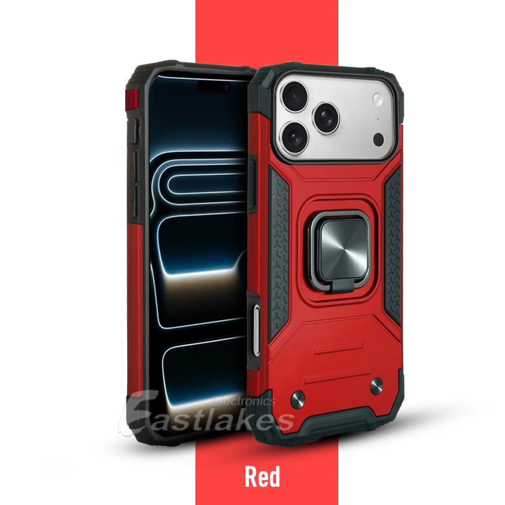 Apple iPhone 17 Pro Max Air Case Heavy Duty Magnetic Ring Holder Red
