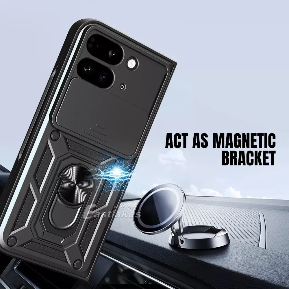 Google Pixel 9 Pro Fold Shockproof Ring Holder Case