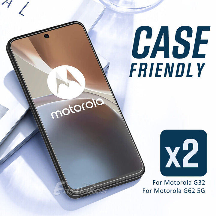 [2 Pack] Motorola Moto G32 G62 5G Tempered Glass Screen Protector