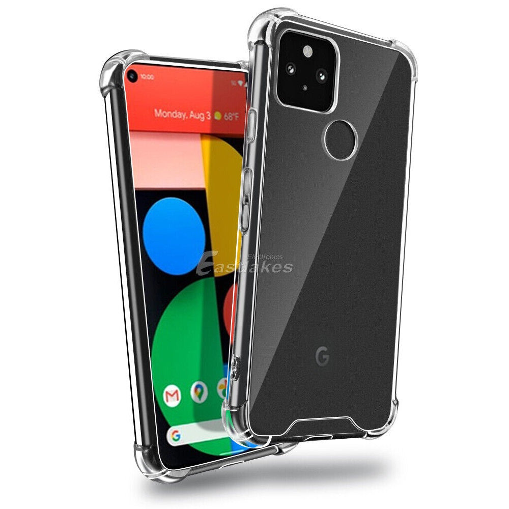 Clear Shockproof Silicone Case for Google Pixel 5 6a 6 6 Pro - Eastlakes Electronics Sydney Australia