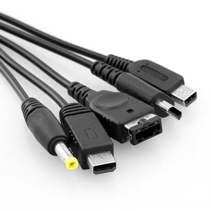 5-in-1 USB Charging Cable for Nintendo NDSL NDS GameBoy Advance GBA 3D