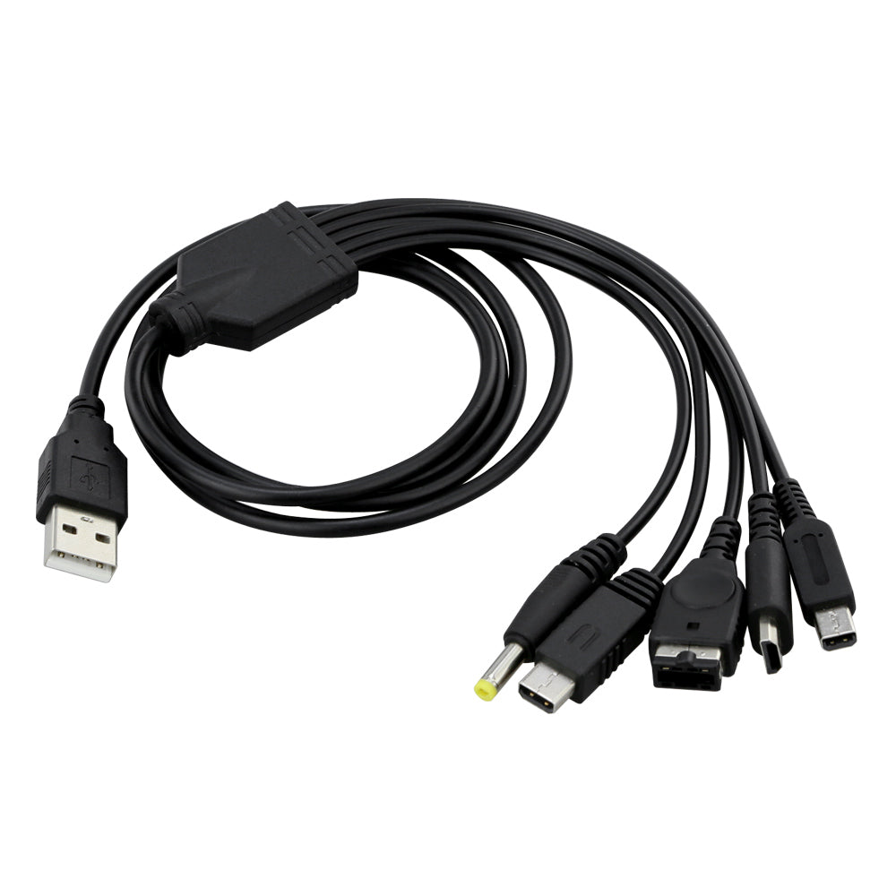 5-in-1 USB Charging Cable for Nintendo NDSL NDS GameBoy Advance GBA - Eastlakes Electronics