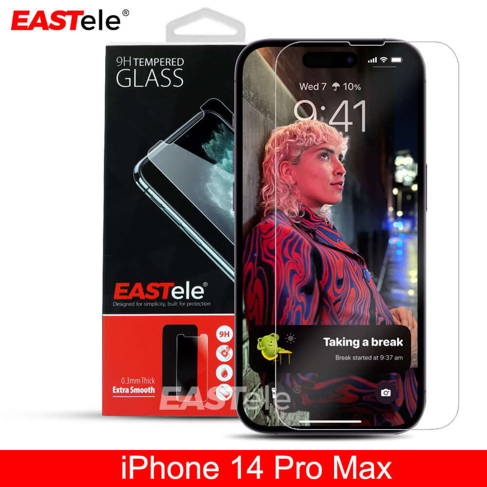 [2 Pack] Eastele iPhone Tempered Glass Screen Protector Gold Label - Eastlakes Electronics