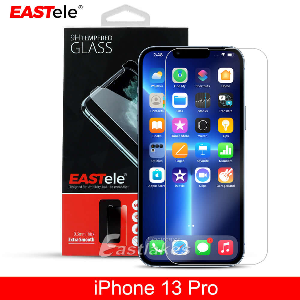 [2 Pack] Eastele iPhone Tempered Glass Screen Protector Gold Label - Eastlakes Electronics