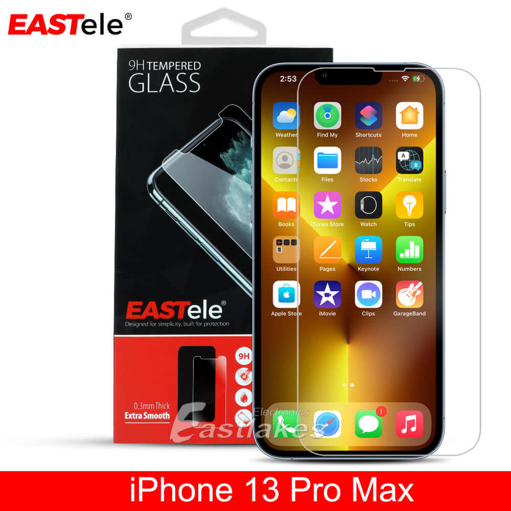 [2 Pack] Eastele iPhone Tempered Glass Screen Protector Gold Label - Eastlakes Electronics